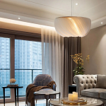 Подвесной светильник с белыми изящными декоративными лепестками Volumetric Petal Lamp варинант исполнения - 4 | Loft Concept в Брянске