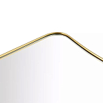 Зеркало золотистое с закруглёнными углами Thin Frame варинант исполнения - 2 | Loft Concept в Брянске