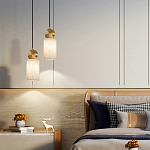 Подвесной светильник светодиодный с цилиндрическим плафоном Stone Helios варинант исполнения - 4 | Loft Concept в Брянске