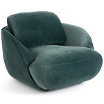 Полукруглое мягкое кресло Halle Green Armchair варинант исполнения - 1 | Loft Concept в Брянске