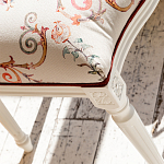 Стул из массива бука бежевый с растительным орнаментом Raffael Angel Beige Chair варинант исполнения - 5 | Loft Concept в Брянске