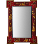 Зеркало в стиле Шинуазри ручная роспись Chinoiserie Mirror Red варинант исполнения - 1 | Loft Concept в Брянске