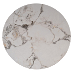 Стол журнальный круглый керамогранит белый Keramos варинант исполнения - 2 | Loft Concept в Брянске