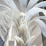 Торшер Glass Decorated Palm Floor Lamp White Листья Пальмы  варинант исполнения - 2 | Loft Concept в Брянске