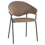 Коричневый стул с обивкой из искусственной замши Alexis варинант исполнения - 1 | Loft Concept в Брянске