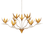 Люстра с плафонами в виде цветов Golden Bird of Paradise варинант исполнения - 4 | Loft Concept в Брянске