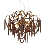 Люстра подвесная с переплетенными металлическими лентами и цепочками Atlantis Chain варинант исполнения - 1 | Loft Concept в Брянске