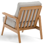 Кресло с каркасом из массива дуба Deniaud Oak Beige Armchair варинант исполнения - 4 | Loft Concept в Брянске