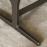 Дизайнерское кресло без подлокотников кожаное на металлическом каркасе PAULA Armchair варинант исполнения - 3 | Loft Concept в Брянске