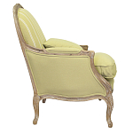 Кресло Ava Classical Armchair green striped flax варинант исполнения - 1 | Loft Concept в Брянске