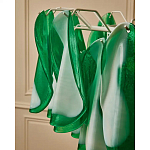 Люстра из стеклянных зеленых лепестков Petalled Illuminator варинант исполнения - 8 | Loft Concept в Брянске