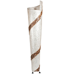 Торшер из перламутра на металлическом каркасе Indonesian Spiral 2 варинант исполнения - 3 | Loft Concept в Брянске