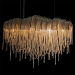 Люстра подвесная с металлическими цепочками и изогнутыми металлическими дугами 72 см Atlantis Chain варинант исполнения - 6 | Loft Concept в Брянске