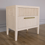 Прикроватная Тумбочка Primo с двумя ящиками Светлый дуб варинант исполнения - 2 | Loft Concept в Брянске