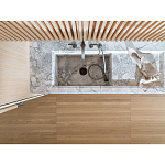 Кухонный гарнитур из камня и дерева с раздвижными дверцами TIVALÌ 2.0 Dada Engenereed Kitchen варинант исполнения - 8 | Loft Concept в Брянске