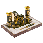 Настольный письменный набор из нефрита с ножом для бумаг в подарочной коробке Maecenas варинант исполнения - 3 | Loft Concept в Брянске