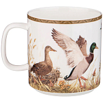 Кружка из фарфора с изображением уток и собаки 400 мл Hunting Porcelain Collection варинант исполнения - 1 | Loft Concept в Брянске