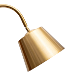 Торшер с мраморным столиком и золотым плафоном Ezio Floor Lamp варинант исполнения - 1 | Loft Concept в Брянске