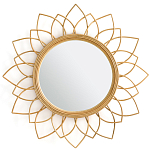 Зеркало из ротанга в форме цветка WICKER MIRROR 90 варинант исполнения - 1 | Loft Concept в Брянске