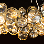 Люстра подвесная из золотых колец 57 см Golden Circles варинант исполнения - 5 | Loft Concept в Брянске