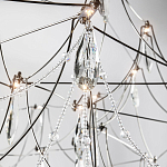 Люстра с каркасом из тонких металлических нитей и хрустальными подвесками Crystal Metal Threads Chandelier 100 варинант исполнения - 3 | Loft Concept в Брянске