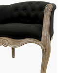 Кресло низкое в стиле прованс Louis French Armchair black flax варинант исполнения - 4 | Loft Concept в Брянске