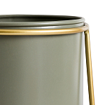 Кашпо из металла и латуни Elegance Elevated Planters оливковое  варинант исполнения - 3 | Loft Concept в Брянске