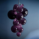 Люстра Grape Balls Сливовый цвет стекла варинант исполнения - 1 | Loft Concept в Брянске