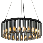 Люстра со стеклянными цилиндрическими плафонами Luminous Cylinders Smoky Round варинант исполнения - 1 | Loft Concept в Брянске