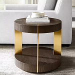 Дизайнерский журнальный стол круглый на 4-х ножках с подстольем Hufok варинант исполнения - 1 | Loft Concept в Брянске