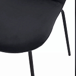 Стул черный с обивкой из велюра Black Archie Chair варинант исполнения - 6 | Loft Concept в Брянске