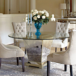 Стол обеденный круглый на зеркальном основании Spectacular Table варинант исполнения - 2 | Loft Concept в Брянске