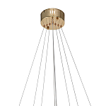 Люстра подвесная светодиодная в виде 3-х колец Lighting Rings Gold варинант исполнения - 2 | Loft Concept в Брянске