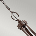 Люстра с белыми тканевыми абажурами в прозрачных стеклянных цилиндрах Kichler варинант исполнения - 15 | Loft Concept в Брянске