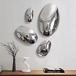 Абстрактная скульптура на стену в виде капли воды Water Outline варинант исполнения - 7 | Loft Concept в Брянске