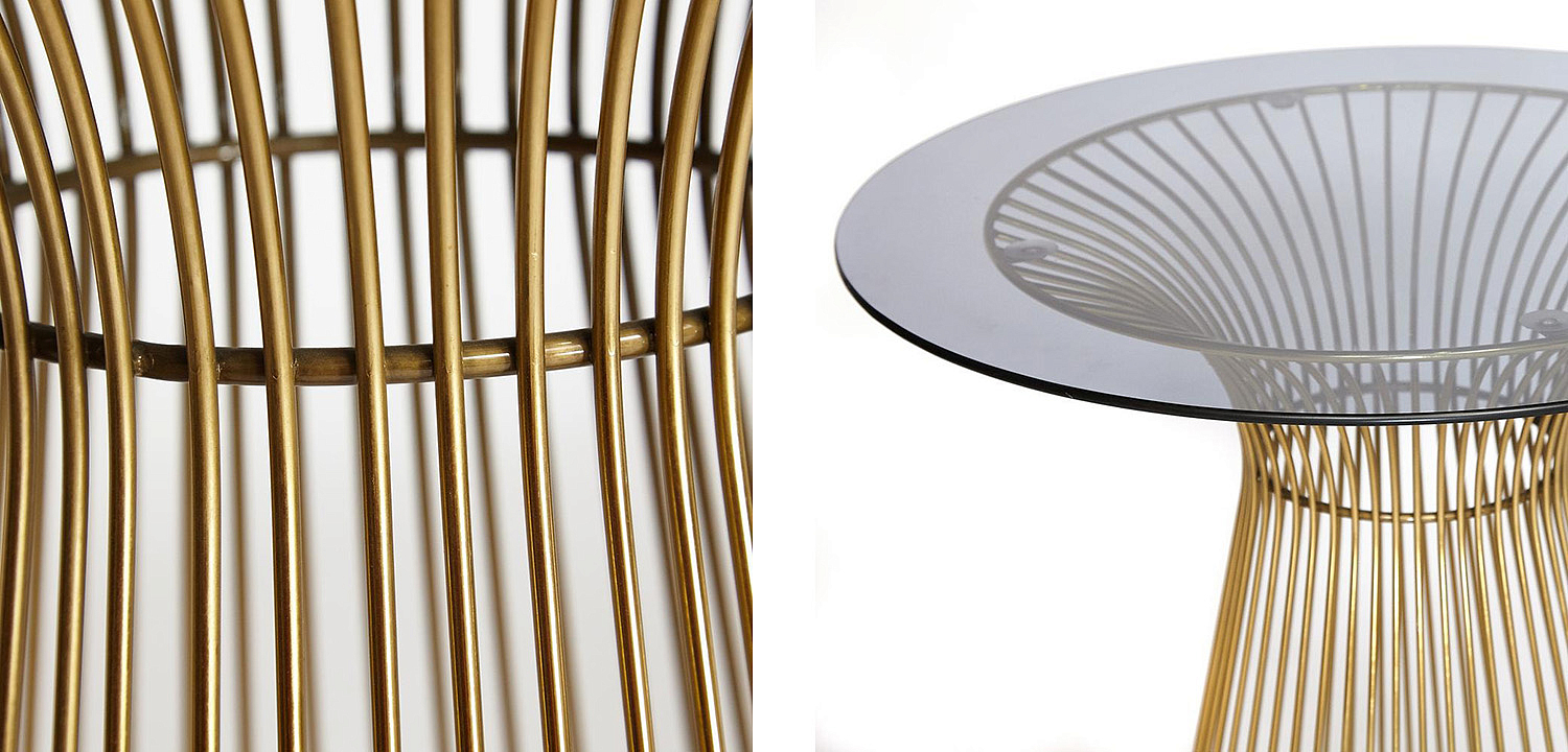 Обеденный стол Platner table gold Обеденный стол Platner table gold - Loft-Concept в Брянске