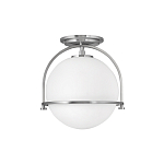 Потолочный светильник с плафоном в форме белого матового шара Hinkley варинант исполнения - 7 | Loft Concept в Брянске