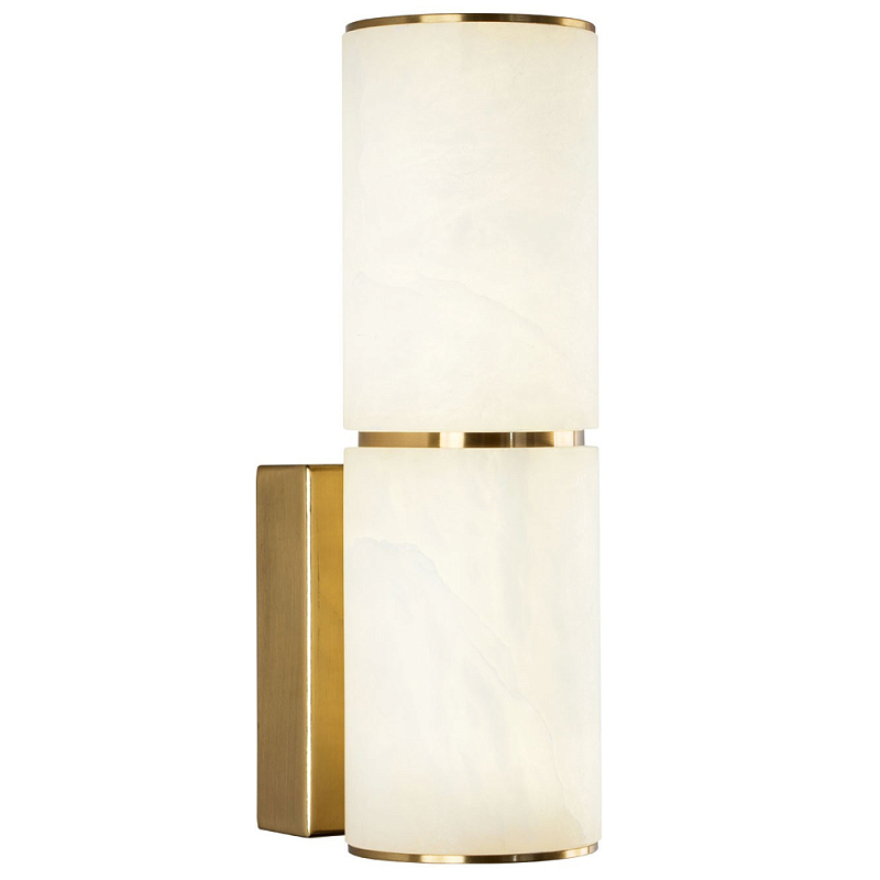 Бра Azzurra Stone Wall Lamp Латунь Белое матовое стекло Бра Azzurra Stone Wall Lamp Латунь Белое матовое стекло в Брянске | Loft Concept