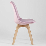 Стул с мягким велюровым сиденьем Arvika Pink варинант исполнения - 2 | Loft Concept в Брянске