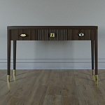 Дизайнерский Письменный стол Elsa Dreams Walnut с тремя ящиками варинант исполнения - 1 | Loft Concept в Брянске