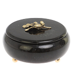 Шкатулка круглая из натурального камня змеевик Stone Casket варинант исполнения - 2 | Loft Concept в Брянске