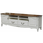 ТВ-тумба в стиле прованс из массива дерева Montmartre Wooden Provence TV Stand варинант исполнения - 1 | Loft Concept в Брянске