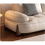 Диван кожаный с каркасом из массива дерева Furniture Medieval варинант исполнения - 1 | Loft Concept в Брянске