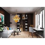 Люстра с каскадом из разноцветных круглых подвесов Key Lustar варинант исполнения - 1 | Loft Concept в Брянске