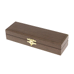 Ручка шариковая металлическая с гравировкой и красным фианитом в деревянной коробке Metal Pens варинант исполнения - 5 | Loft Concept в Брянске