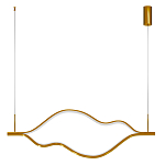 Подвесной светильник волнообразный изогнутый цвета латунь 3000К Spiral Lighting варинант исполнения - 3 | Loft Concept в Брянске