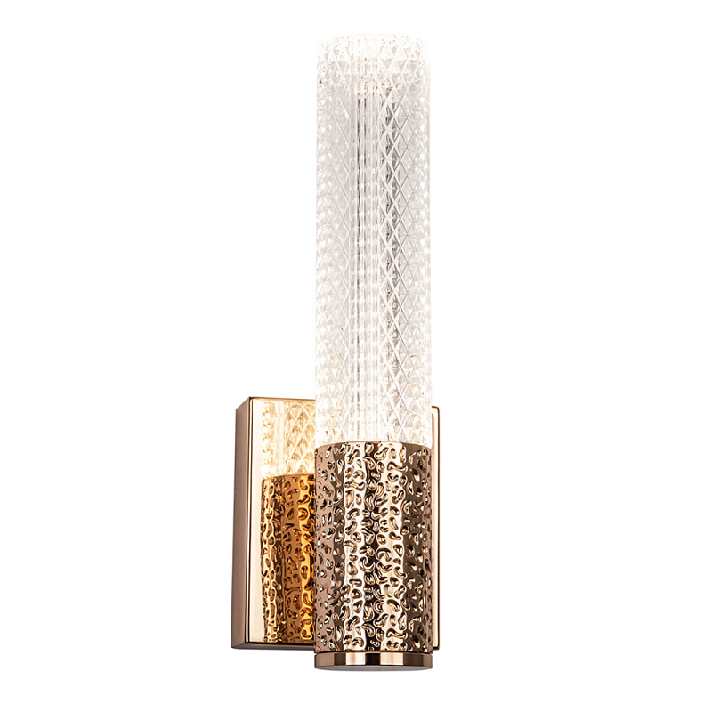 Бра Dew Drops Tube Gold Wall Lamp Прозрачный Золотой в Брянске | Loft Concept 