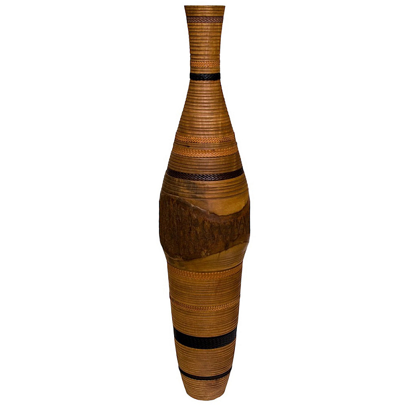 Ваза деревянная Brown Vase of Thailand Коричневый в Брянске | Loft Concept 