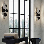 Бра светодиодное из черно-белых дисков Contrast Sample варинант исполнения - 7 | Loft Concept в Брянске