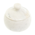Сахарница из натурального камня Мрамор Белый Stone Sugar Bowls варинант исполнения - 2 | Loft Concept в Брянске